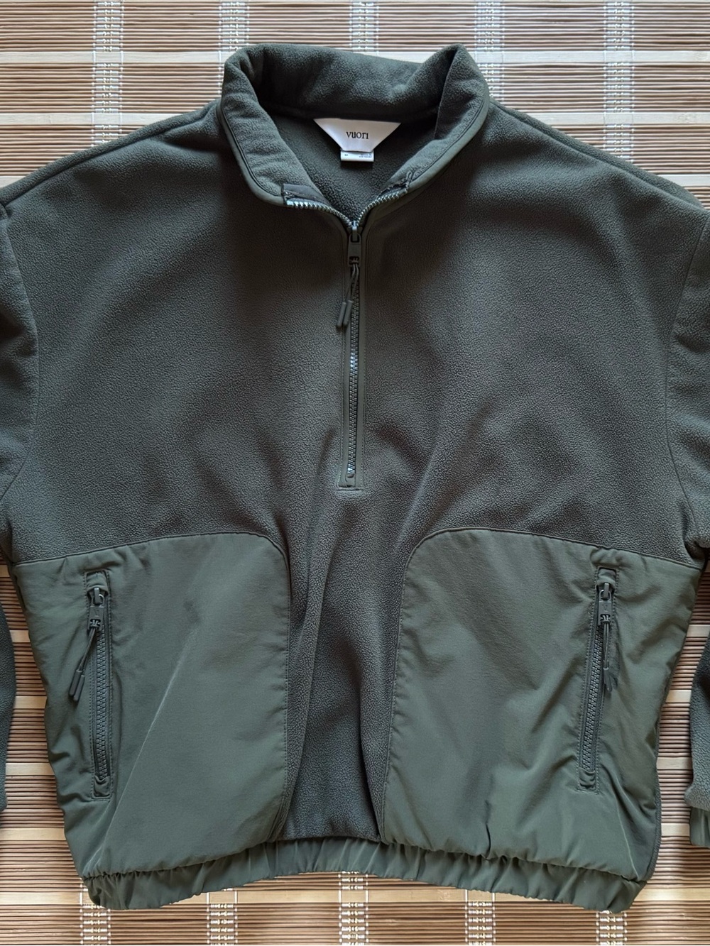 VUORI•ASPEN HALF ZIP•OLIVE•SIZE MEDIUM - Picture 6 of 14